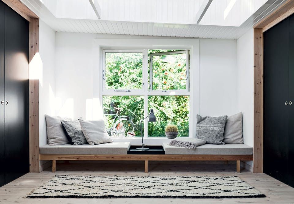 Living space with garden view